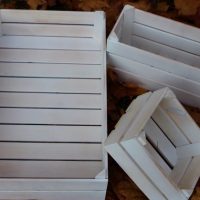 wooden boxes